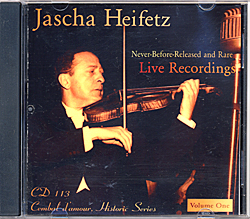 The Jascha Heifetz CD Collection on Cembal d'amour The Jascha Heifetz CD Collection on Cembal d'amour